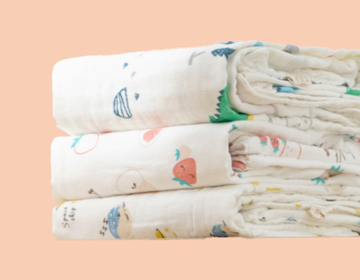 Vier Gevormd Laag Levendig Beeld de Katoenen jaren '40 van Gauze Fabric Health