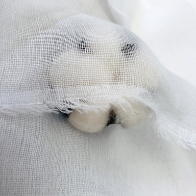 Multilayer omfloers Dekking van Vier Laag de Gestreepte Gauze Fabric Swaddle Blanket Nursing
