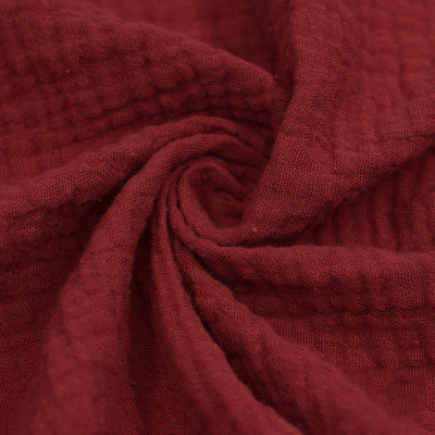 125-130GSM vier Lagen van de Kreukkaasdoek de Stoffen Rood Gauze Fabric
