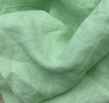 Het comfortabele Natuurlijke Groene Gauze Fabric 120gsm Katoen Gauze Fabric For Clothing van 32S