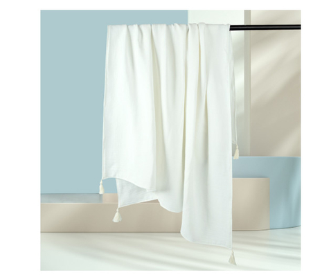 Natuurlijke Groen omfloerst Gauze Fabric 180GSM 145X120 Drie Lagen