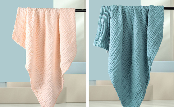 165X135 omfloers Gauze Fabric Twistless Cotton Gauze-Luiers 4 Laag 220GSM