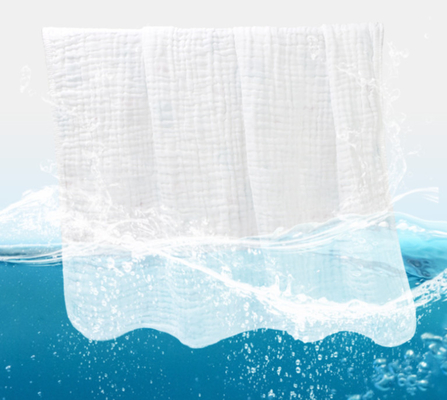 130X90 het wit omfloerst Gauze Fabric