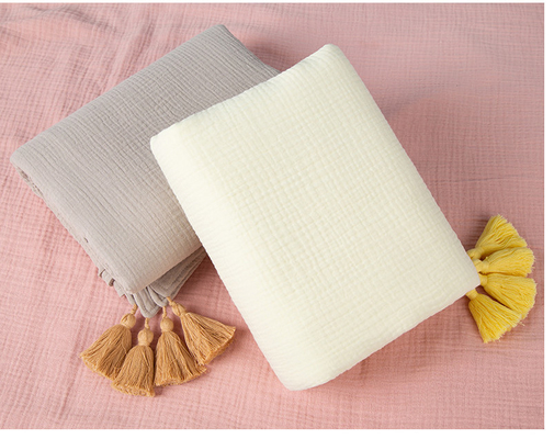 165X135 omfloers Gauze Fabric Twistless Cotton Gauze-Luiers 4 Laag 220GSM