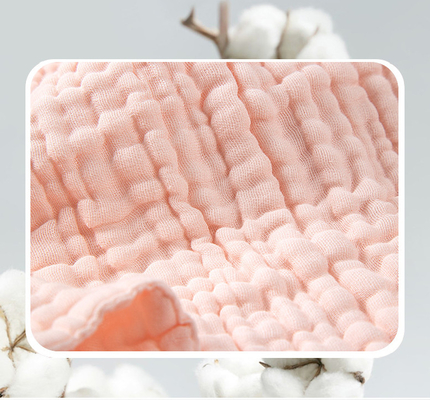 Geen Fluorescente Agent 58“ omfloerst Gauze Fabric Gauze Receiving Blanket 180GSM