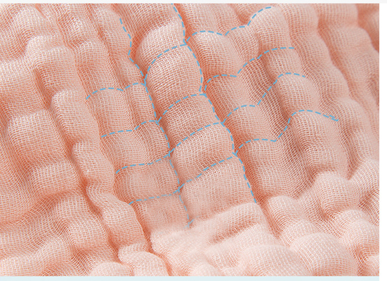 Veilig de Babykatoen Gauze Blankets 175X135 210GSM van Kreukgauze fabric by the yard