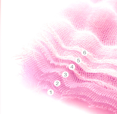 jaren '40 Modaal Geweven Roze Gauze Fabric