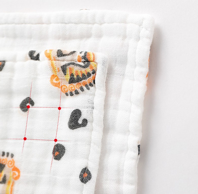 Het gezonde 100%-Katoenen jaren '40garen wikkelt Gauze Fabric Three Layers in