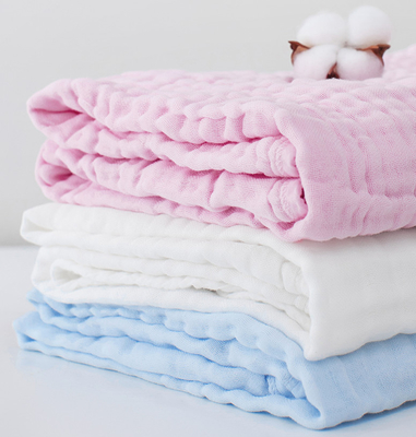 Acht Lagen 100 Katoen Vriendschappelijk Gauze Fabric For Swaddling Skin
