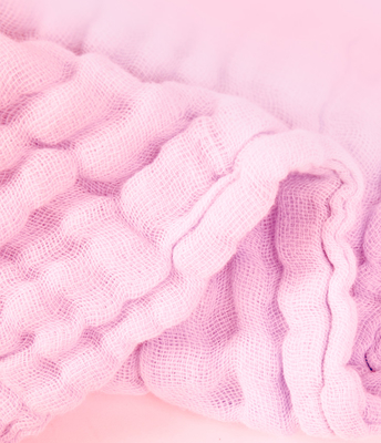 jaren '40 Modaal Geweven Roze Gauze Fabric