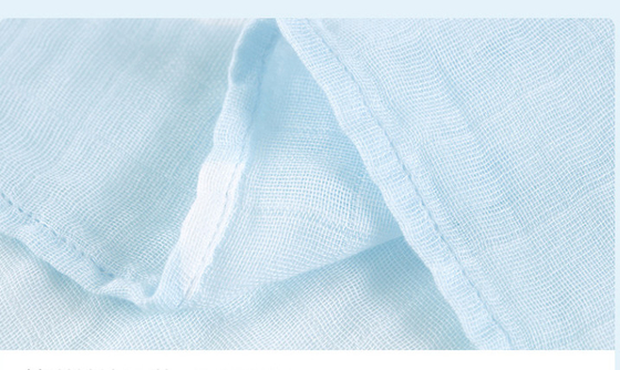 de Kleurensnelheid van Gauze Towels 100% van de jaren '30 Veilige Geweven Blauwe Baby Modale Sterke