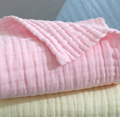 Multilayers Witte Katoenen Comfortabele Mousseline Algemene 180GSM 195GSM