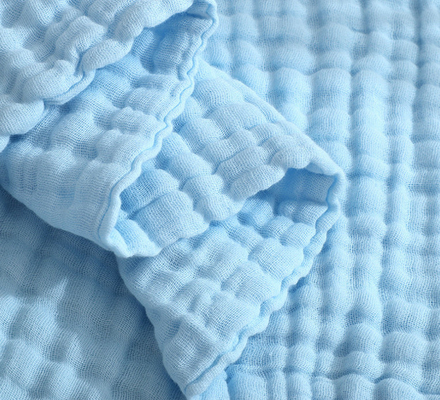 Multilayers Witte Katoenen Comfortabele Mousseline Algemene 180GSM 195GSM