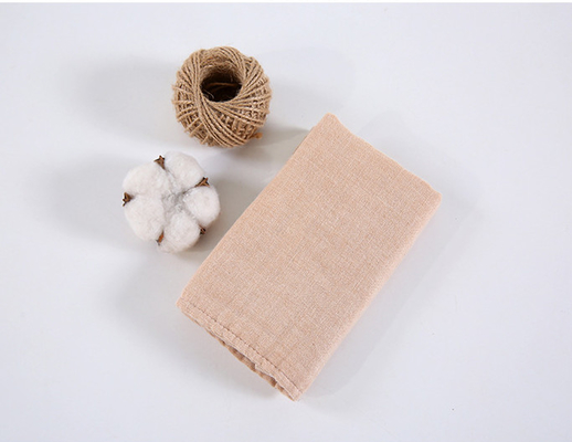 De antistatische 175X135 Geweven Katoenen Stof van Gauze Fabric Brown Tan Gauze