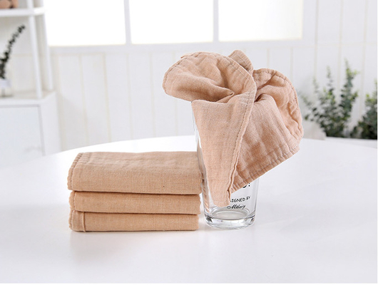 De antistatische 175X135 Geweven Katoenen Stof van Gauze Fabric Brown Tan Gauze