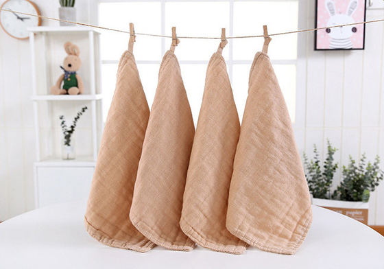 De antistatische 175X135 Geweven Katoenen Stof van Gauze Fabric Brown Tan Gauze