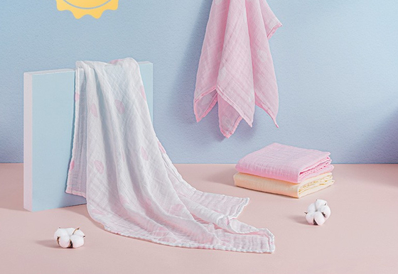 Het gezonde Dubbele Katoen Gauze Cloth van Gauze Receiving Blanket 110GSM