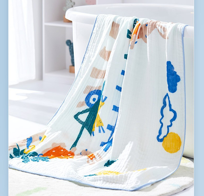 100% bamboe Gedrukt Gauze Fabric