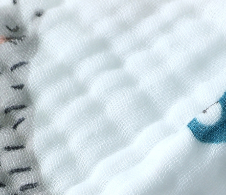 Drie Laag Douane Gedrukt Gauze Fabric