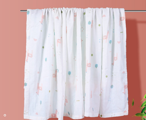Hoogst het Absorberende Natuurlijke Gedrukte Gauze Fabric Three Layers Quick-Drogen