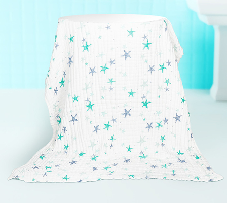 de jaren '40 omfloersen dik de Zachte Gauze Fabric For Baby Sleeping Kleding van 260GSM