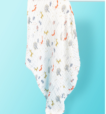 de jaren '40 omfloersen dik de Zachte Gauze Fabric For Baby Sleeping Kleding van 260GSM