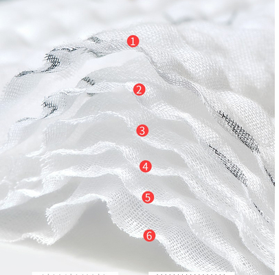 de jaren '40 omfloersen dik de Zachte Gauze Fabric For Baby Sleeping Kleding van 260GSM