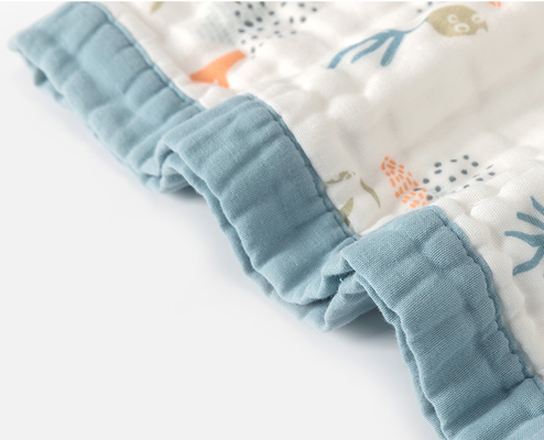 Untwisted Zacht Gauze Fabric Plant Pattern Reactive die Om het even welke Kleur drukken