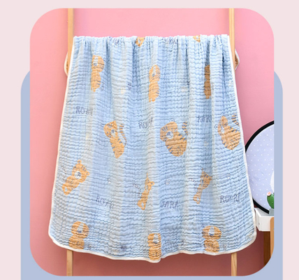 Antibacterieel Drie Laag Natuurlijk Katoen Gauze Fabric For Children Clothing