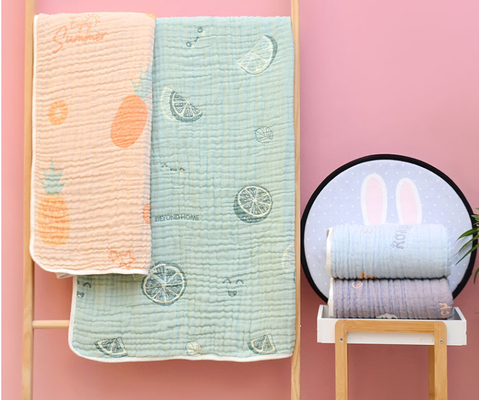 Antibacterieel Drie Laag Natuurlijk Katoen Gauze Fabric For Children Clothing