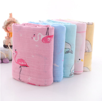 Dierlijke de Yard110gsm Mousseline Gauze Blanket van Druk Dubbele Gauze Muslin Fabric By The