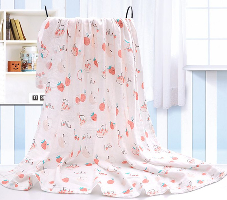 Dierlijke de Yard110gsm Mousseline Gauze Blanket van Druk Dubbele Gauze Muslin Fabric By The