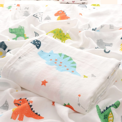 de jaren '40 watteerden Dubbele Laag de Katoenen Jonge geitjesdeken van Gauze Fabric 110GSM