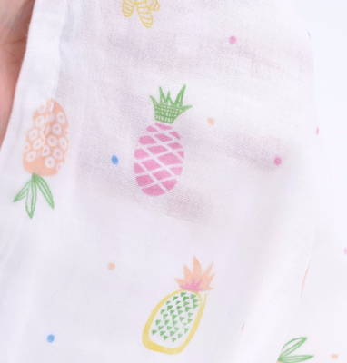100% katoenen 120GSM kreuk Dubbel Gauze Fabric No Fluoscent Agent