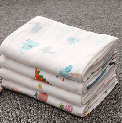 Vogelbeeld Dubbel Gauze Print Fabric Antibacterial Crinkled Gauze Fabric