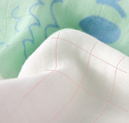 Multilayer Wit Dubbel Gauze Fabric