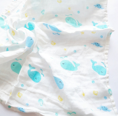 de jaren '40 watteerden Dubbele Laag de Katoenen Jonge geitjesdeken van Gauze Fabric 110GSM