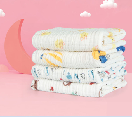 Het gezonde 200gsm-Gekamde Katoen Natuurlijk Gauze Fabric van Babygauze fabric jaren '40