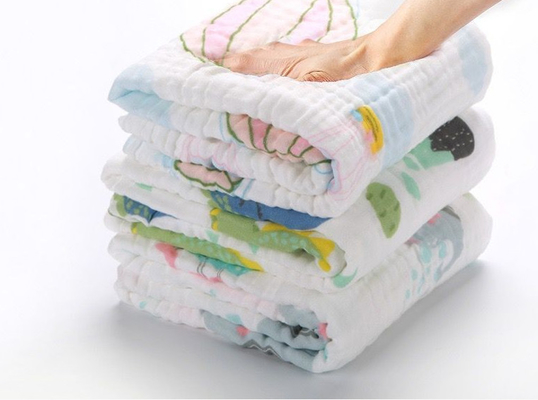 Zuiver Katoen 4 Laag antistatisch Gauze Fabric For Newborn Clothes van zuigelingenjaren '40