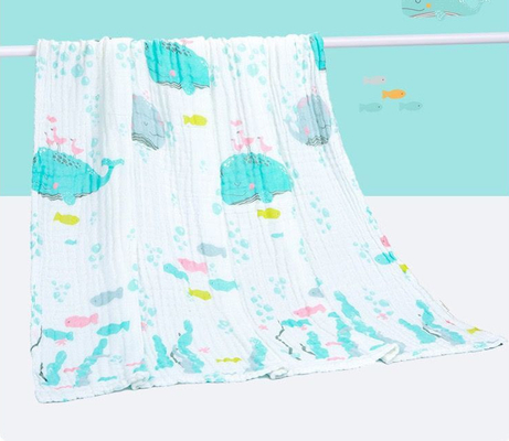 De groene en Gele Fruit Gevormde Baby Gauze Blankets van Gauze Fabric 220GSM