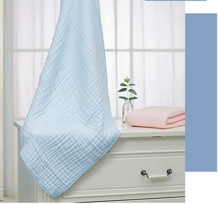 Snelheid die Blauw 58 ''- Katoenen Bel Antibacterieel Gauze Fabric By The Yard verven