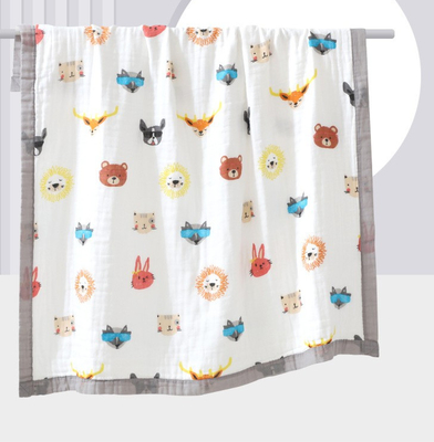 Snelheid Vier Laag Bloemenkatoen Gauze Fabric Gauze Bath Towel 57 Duim