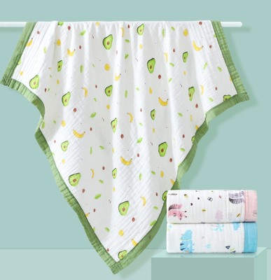 Snelheid Vier Laag Bloemenkatoen Gauze Fabric Gauze Bath Towel 57 Duim