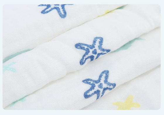 Zuiver Katoen 4 Laag antistatisch Gauze Fabric For Newborn Clothes van zuigelingenjaren '40