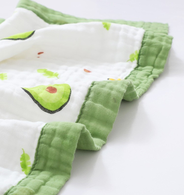 Levendig Patroon Gekamd Katoen 4 Laag Gauze Fabric Infants Cover Wrap
