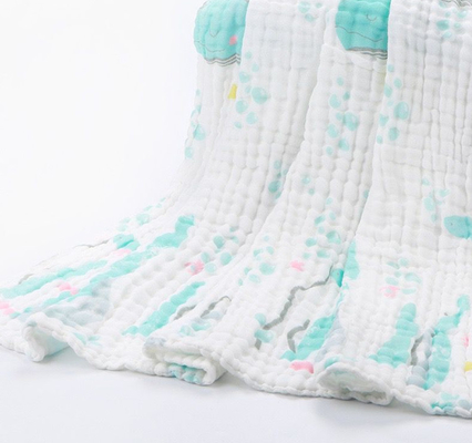 Het gezonde 200gsm-Gekamde Katoen Natuurlijk Gauze Fabric van Babygauze fabric jaren '40