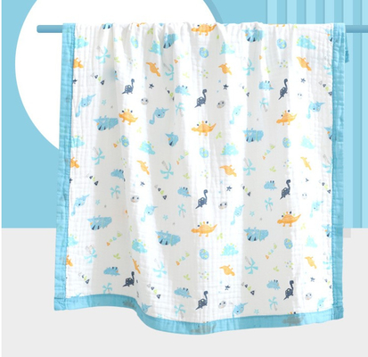 Mooie Dieren die 4 Laag Gauze Fabric 200gsm drukken Geen Fluorescente Agent
