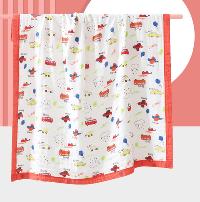 Mooie Dieren die 4 Laag Gauze Fabric 200gsm drukken Geen Fluorescente Agent