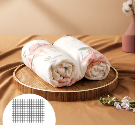 Mooie Dieren die 4 Laag Gauze Fabric 200gsm drukken Geen Fluorescente Agent