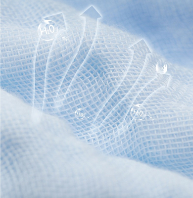 Snelheid die Blauw 58 ''- Katoenen Bel Antibacterieel Gauze Fabric By The Yard verven